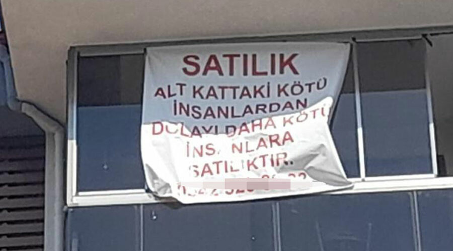Yok böyle bir ilan! Üst komşunun intikamı mahkemeye takıldı Yok böyle bir ilan! Üst komşunun intikamı mahkemeye takıldı