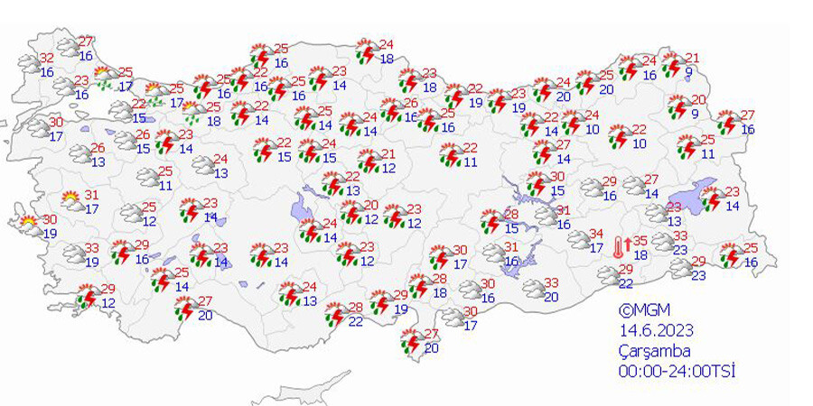Meteoroloji’den 32 il için sarı kodlu uyarı! Çok kuvvetli geliyor, sel ve baskınlara karşı dikkat