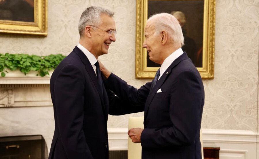Biden, NATO Genel Sekreteri Stoltenberg'i Beyaz Saray'da ağırladı Biden, NATO Genel Sekreteri Stoltenberg'i Beyaz Saray'da ağırladı