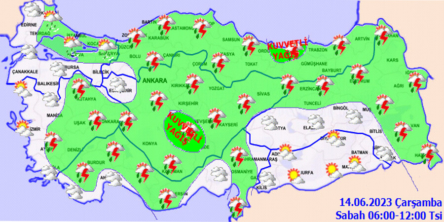 Şemsiyenizi sakın unutmayın! Meteoroloji’den 20 il için sarı kodlu uyarı, çok kuvvetli geliyor Şemsiyenizi sakın unutmayın! Meteoroloji’den 20 il için sarı kodlu uyarı, çok kuvvetli geliyor