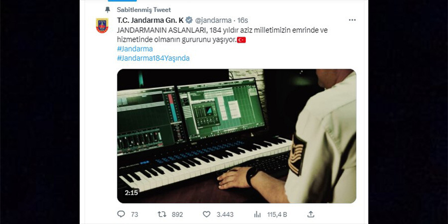 Jandarma Komutanlığı'nın özel klibine beğeni yağıyor