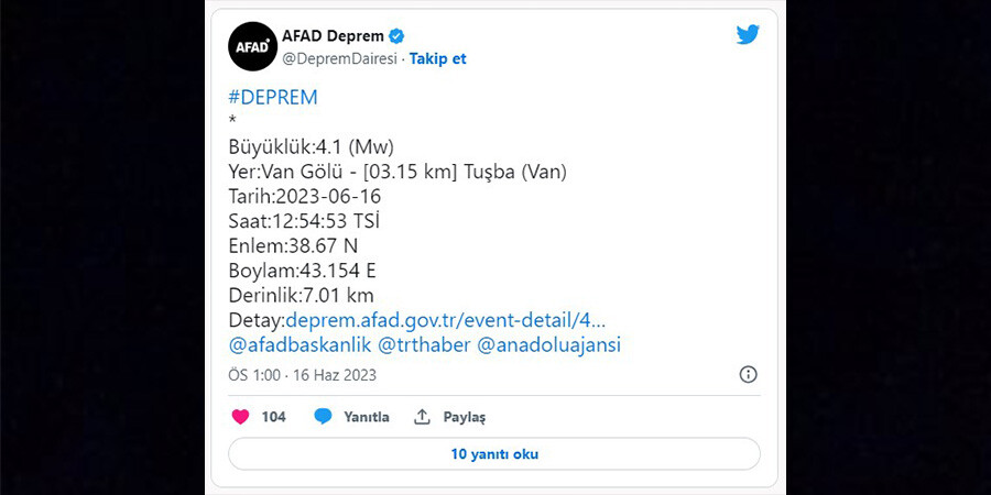 Sondakika! Van'da korkutan deprem