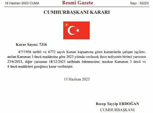 Kamu işçilerine yıl boyu ödenecek ikramiyelerin tarihi belli oldu Kamu işçilerine yıl boyu ödenecek ikramiyelerin tarihi belli oldu