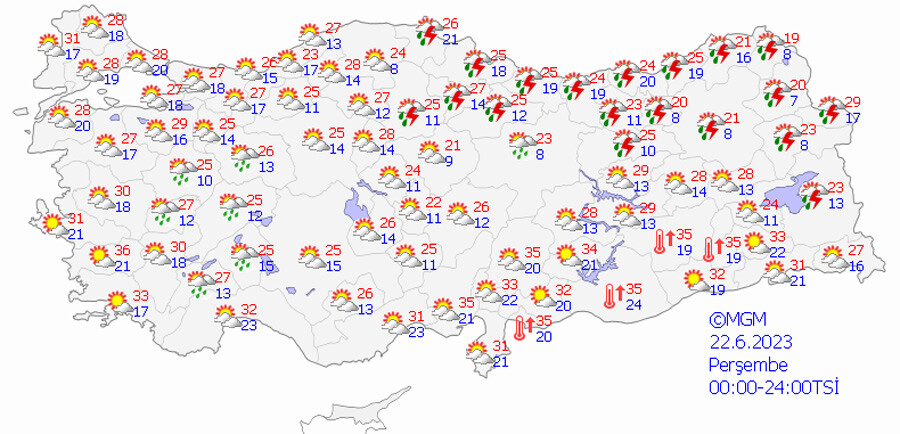 Kuvvetli yağışlar sürüyor: Meteoroloji'den 13 kente 'sarı' kodlu uyarı Kuvvetli yağışlar sürüyor: Meteoroloji'den 13 kente 'sarı' kodlu uyarı