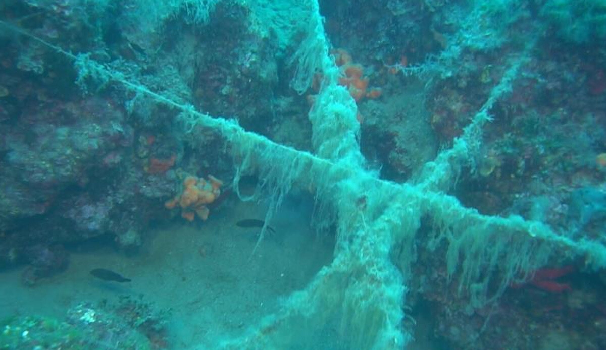 Denizdeki gizli tehlike! Hayalet ağlar kadar zararlı, Ayvalık açıklarında resifleri kaplamış durumda
