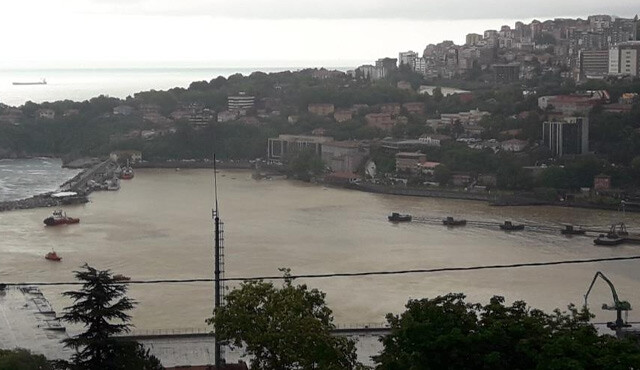 Zonguldak Limanı'nı gören dönüp bir kez daha bakıyor! Rengi değişti, sarıya boyandı Zonguldak Limanı'nı gören dönüp bir kez daha bakıyor! Rengi değişti, sarıya boyandı