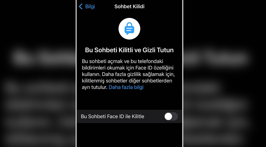 whatsapp sohbet kilidi
