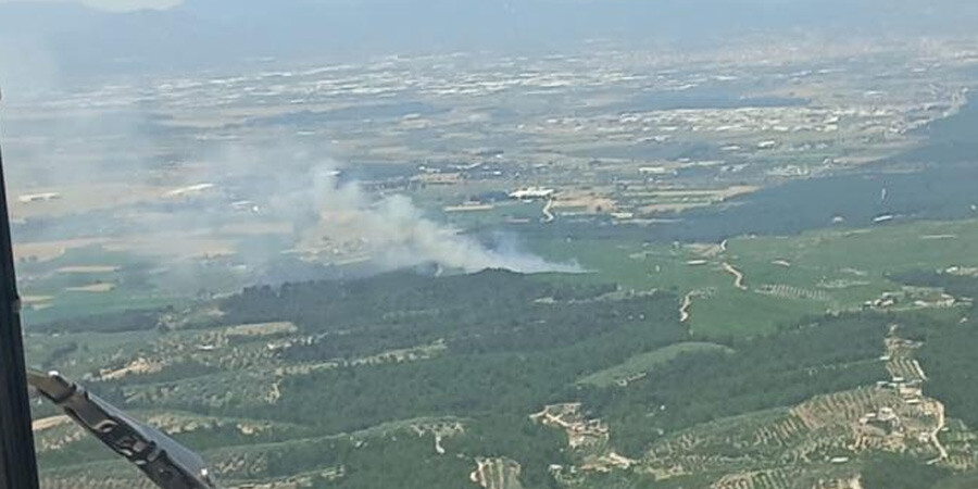 Son dakika... İzmir'de orman yangını: 5 helikopter, 2 uçak bölgede