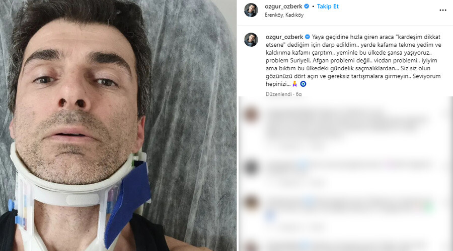 Maganda şiddeti kamerada! Özgür Özberk’in darp edildiği görüntüler ortaya çıktı