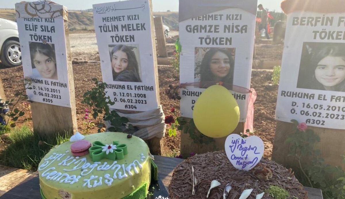 Bu acıya yürek dayanmaz! Depremde vefat eden kızının doğum gününü kutladı: En sevdiği pastayı mezarına götürdü