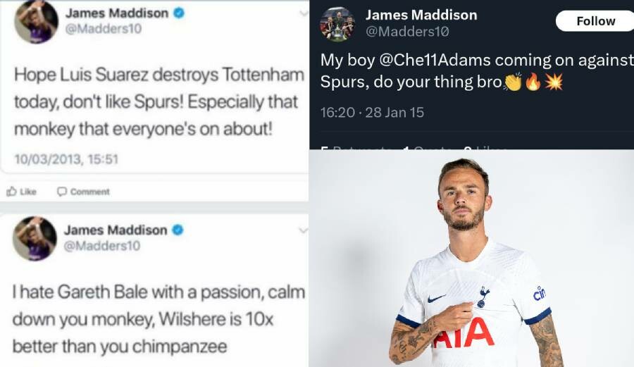 Tottenham Hotspur'a transfer olan James Maddison'un yıllar önce Tottenham aleyhine attığı tweetler ortaya çıktı