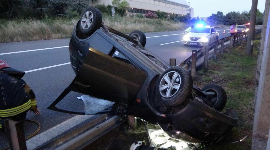 Alkollü sürücü az daha canından oluyordu