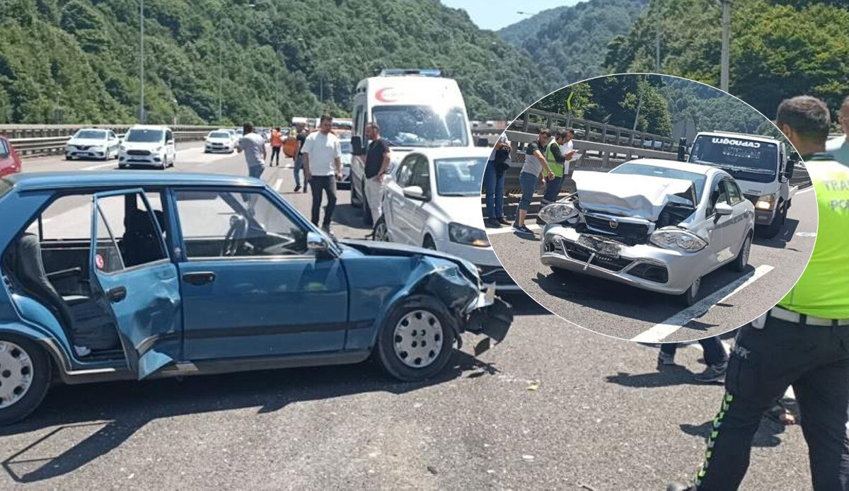 Bayram dönüş trafiğinde Bolu'da feci kaza! 7 araç birbirine girdi Bayram dönüş trafiğinde Bolu'da feci kaza! 7 araç birbirine girdi