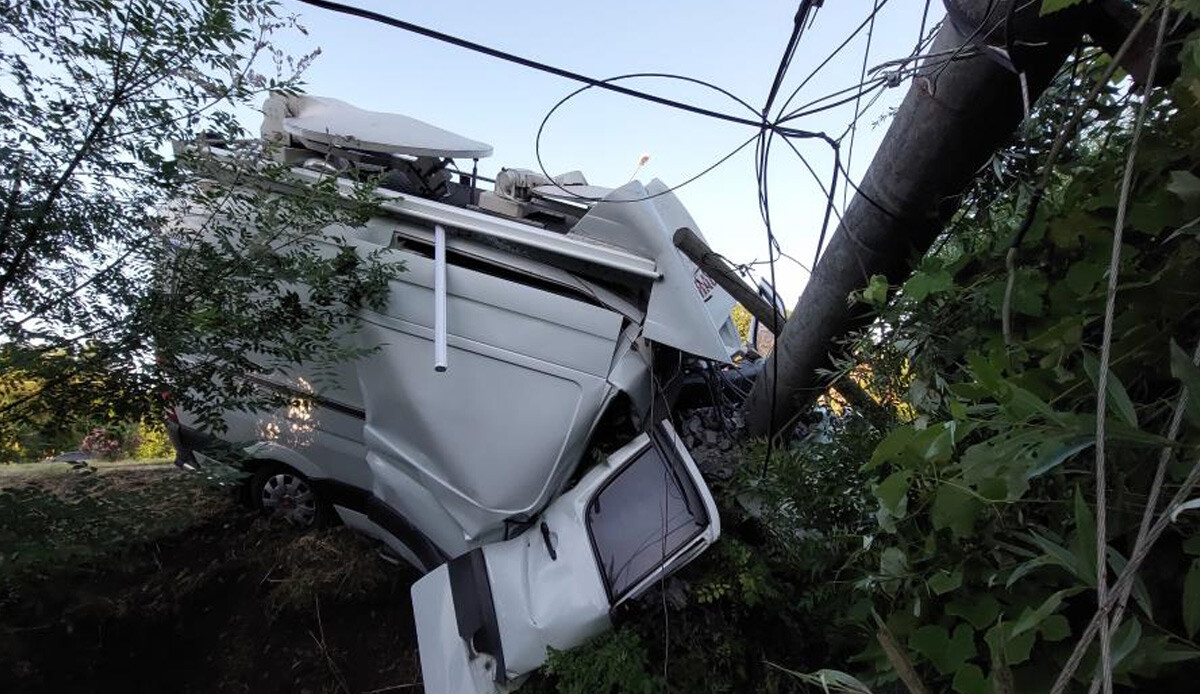 Samsun'da canlı yayın aracı kaza yaptı! 2 ölü, 1 yaralı
