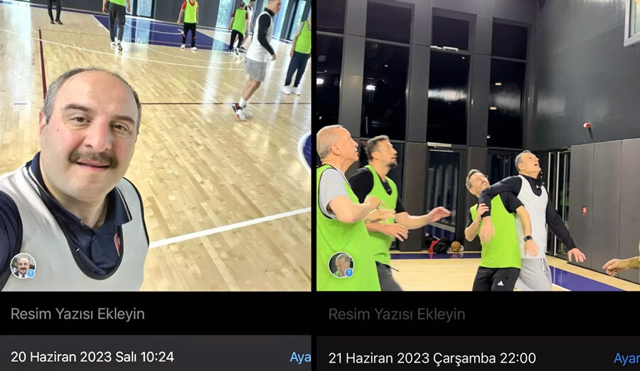 Erdoğan'ın basketbol oynadığı görüntülere 'fake' diyenlere Varank'tan cevap