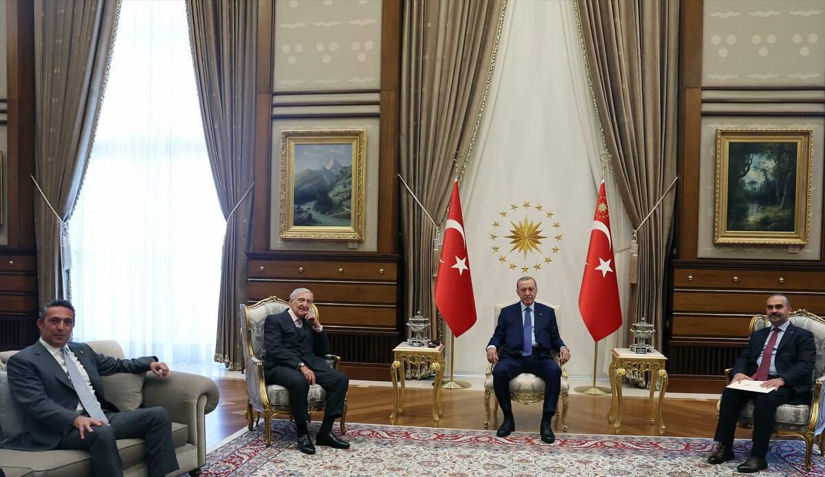 Rahmi Koç ve Ali Koç&#039;tan Cumhurbaşkanı Erdoğan&#039;a ziyaret