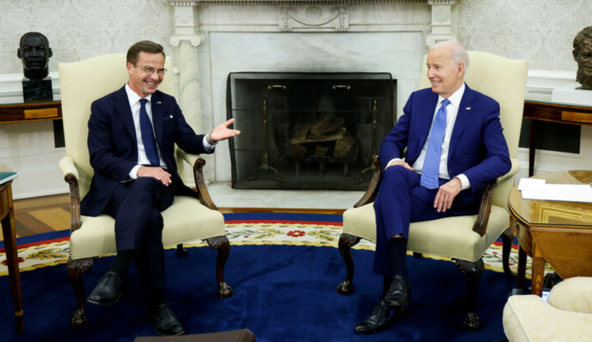 ABD Başkanı Biden, Kristersson'u ağırladı: İsveç'in NATO üyeliğine desteğini yineledi ABD Başkanı Biden, Kristersson'u ağırladı: İsveç'in NATO üyeliğine desteğini yineledi