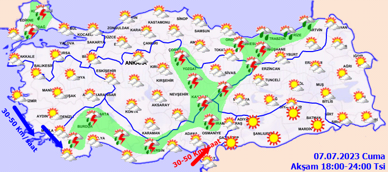 Sıcaklıklar düşecek mi? Meteoroloji’den 3 bölgeye sağanak uyarısı! (7 Temmuz hava durumu) Sıcaklıklar düşecek mi? Meteoroloji’den 3 bölgeye sağanak uyarısı! (7 Temmuz hava durumu)