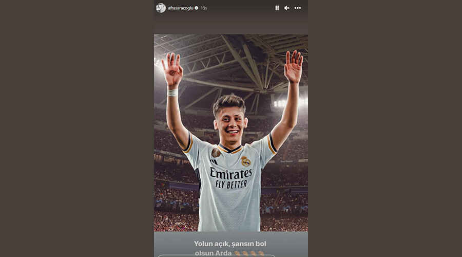 Koyu Fenerbahçeli Afra Saraçoğlu’ndan Arda Güler’e mesaj… Yeni macerasında şans diledi