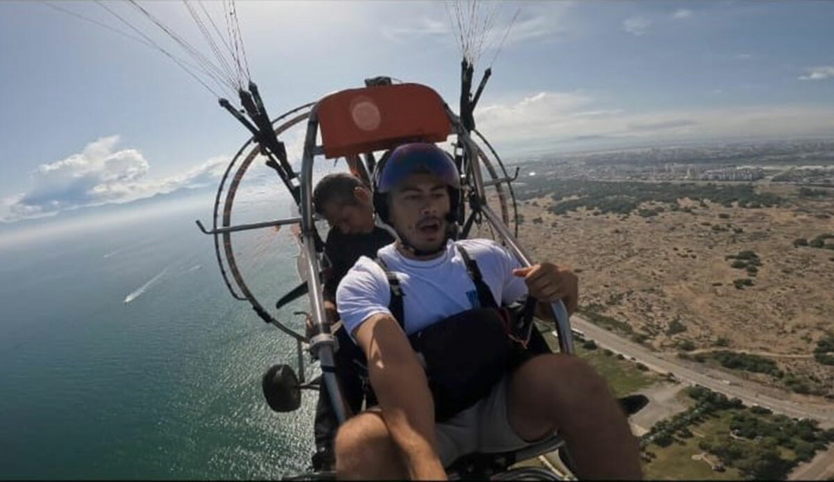 Ava giderken avlandı! Gökyüzünde bayılma şakasında korku dolu anlar