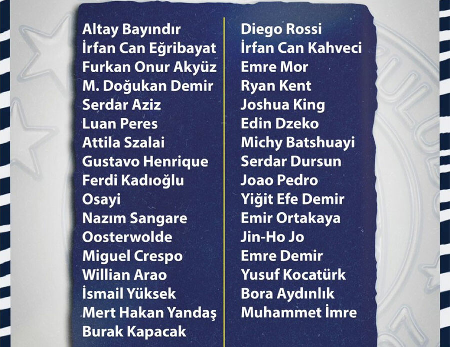 Fenerbahçe'nin Rusya kamp kadrosu belli oldu: 3 oyuncu İstanbul'da bırakıldı