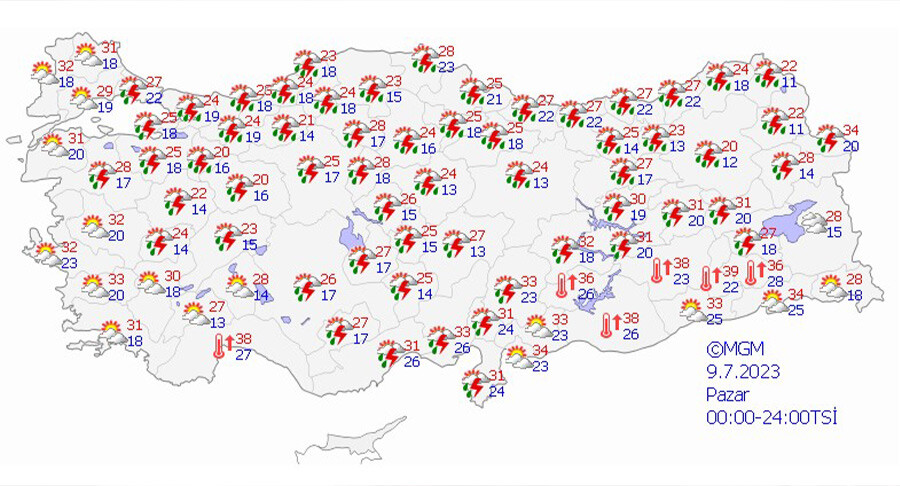 AFAD'dan 11 il için turuncu kodlu uyarı: Çok kuvvetli geliyor