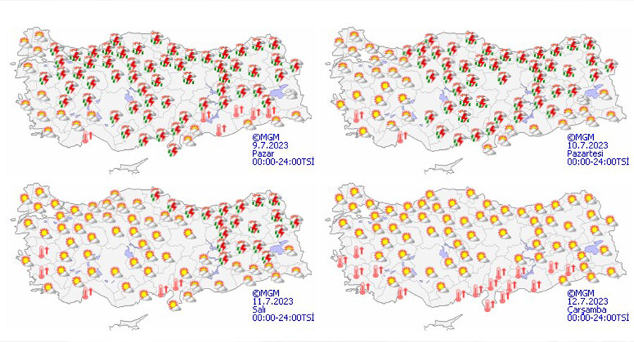 AFAD'dan 11 il için turuncu kodlu uyarı: Çok kuvvetli geliyor