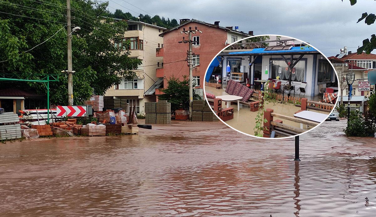 Kastamonu'yu sel vurdu: Evler ve araçlar su altında kaldı Kastamonu'yu sel vurdu: Evler ve araçlar su altında kaldı