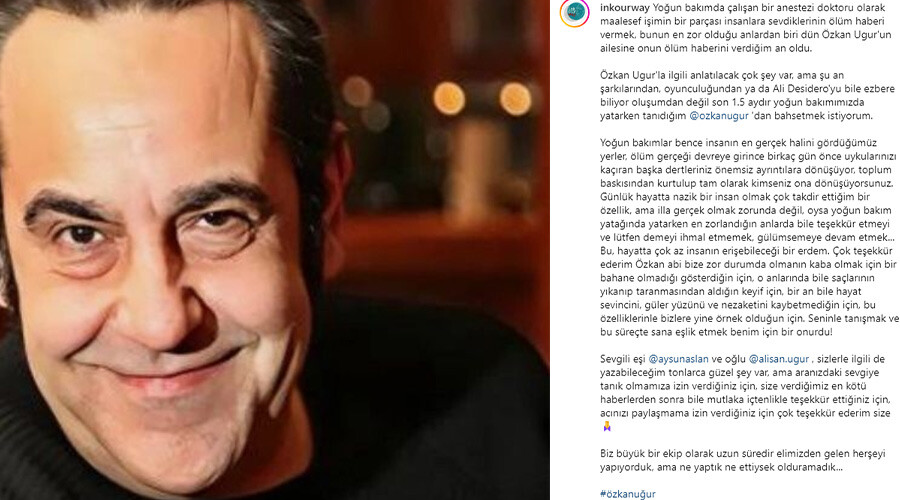 Doktoru Özkan Uğur’un son anlarını paylaştı, yazdıkları herkesi ağlattı