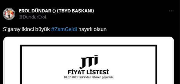 Sigara fiyatlarına ikinci büyük zam geldi! En pahalı sigara 50 TL oldu Sigara fiyatlarına ikinci büyük zam geldi! En pahalı sigara 50 TL oldu - 2. Resim
