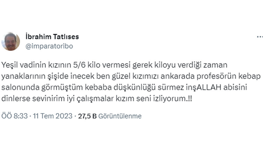 İbrahim Tatlıses’ten Beren Gökyıldız’a tepki toplayan eleştiri! “Yanakların şişi inecek”
