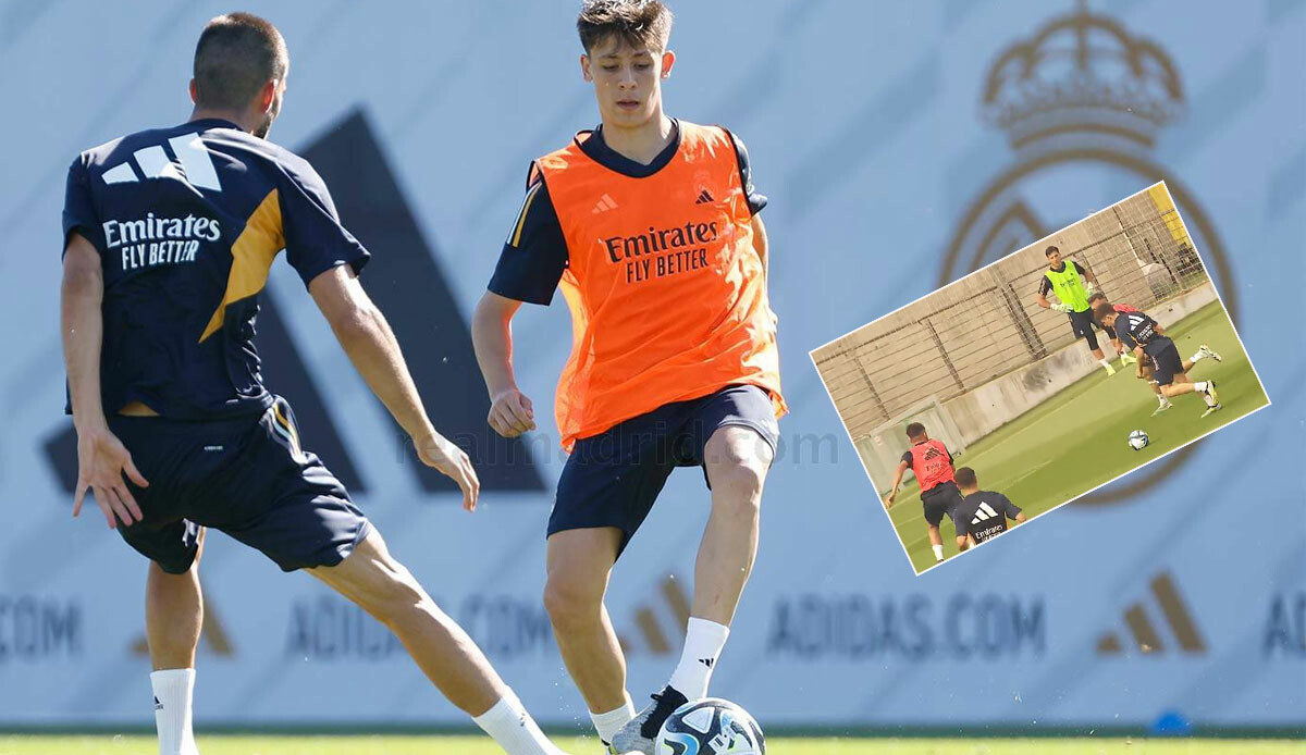 Arda Güler Real Madrid'e çabuk ısındı! İdmanda attığı gol İspanyolları şaşırttı Arda Güler Real Madrid'e çabuk ısındı! İdmanda attığı gol İspanyolları şaşırttı