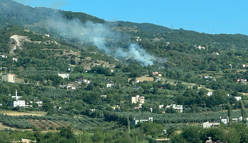 Amanos Dağları'nda yangın çıktı