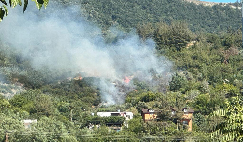 Amanos Dağları'nda yangın çıktı