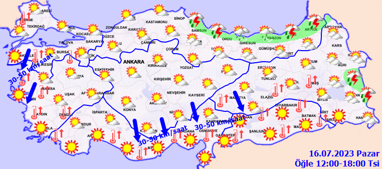 Meteoroloji uyardı: Kavurucu sıcaklar yerini sağanağa bırakıyor Meteoroloji uyardı: Kavurucu sıcaklar yerini sağanağa bırakıyor