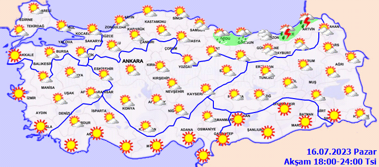 Meteoroloji uyardı: Kavurucu sıcaklar yerini sağanağa bırakıyor Meteoroloji uyardı: Kavurucu sıcaklar yerini sağanağa bırakıyor
