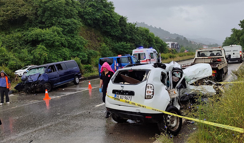 Giresun'da korkunç kaza: Çok sayıda ölü ve yaralı var