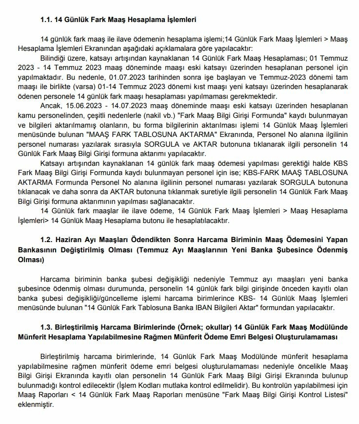Maliye'den memurların 14 günlük maaş farklarına ilişkin açıklama Maliye'den memurların 14 günlük maaş farklarına ilişkin açıklama