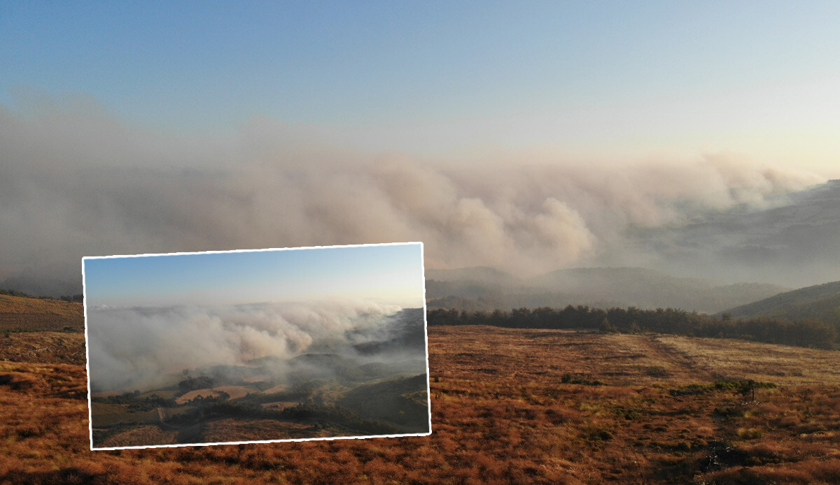 Ormanlarla beraber yürekler de yandı! Devam eden yangın havadan görüntülendi: Büyük tahribat gün ağarınca ortaya çıktı!