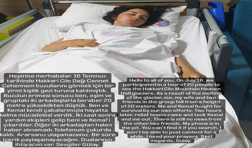 Buzullar eriyince uçurumdan düşmüşlerdi… Acı haber geldi