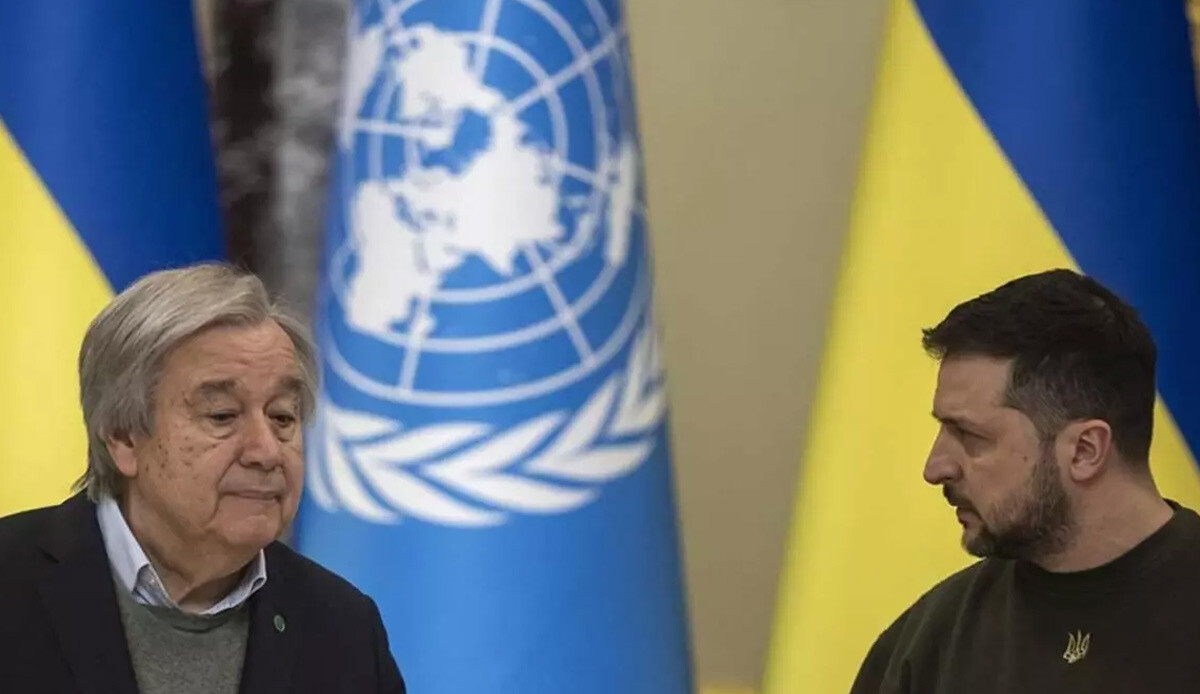 Zelenski, Guterres ile tahıl koridorunu görüştü Zelenski, Guterres ile tahıl koridorunu görüştü