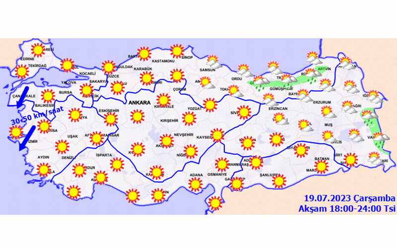 Sıcak hava dalgası yurda giriş yaptı… Meteoroloji uyardı: Önümüzdeki 6 güne dikkat! (19 Temmuz hava durumu)
