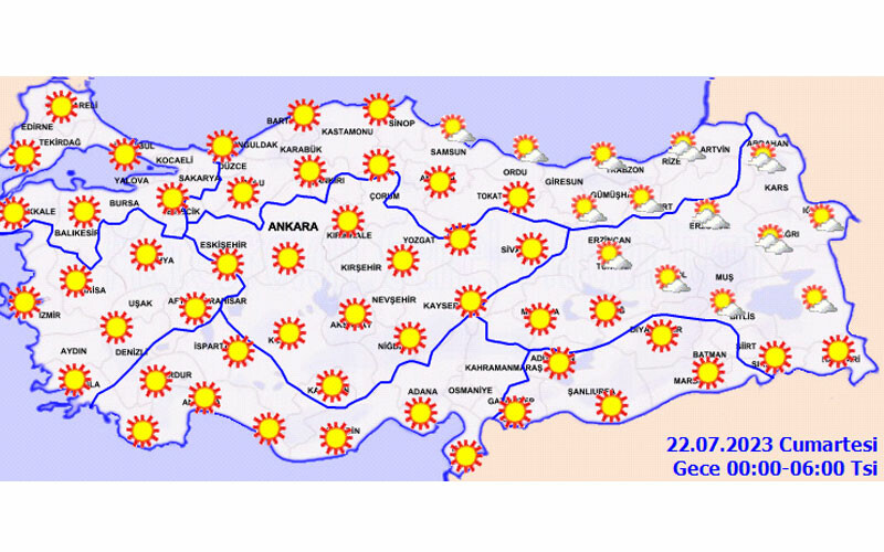 Kavrulacağız… Meteoroloji uyardı: Sıcaklıklar 40 dereceyi geçecek! (21 Temmuz hava durumu)