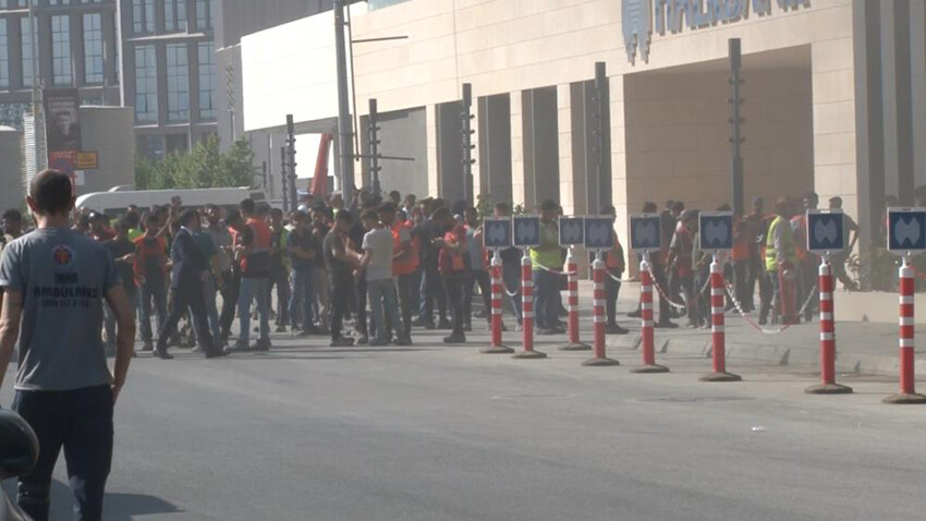 İstanbul Finans Merkezi’nde yangın çıktı İstanbul Finans Merkezi’nde yangın çıktı