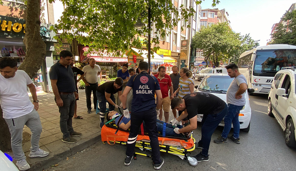 Karşıya geçmek için koştu ama otomobilden kaçamadı Karşıya geçmek için koştu ama otomobilden kaçamadı