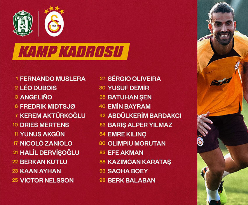 UEFA Şampiyonlar Ligi 2. eleme turu | Zalgiris - Galatasaray maçının hakemi belli oldu UEFA Şampiyonlar Ligi 2. eleme turu | Zalgiris - Galatasaray maçının hakemi belli oldu