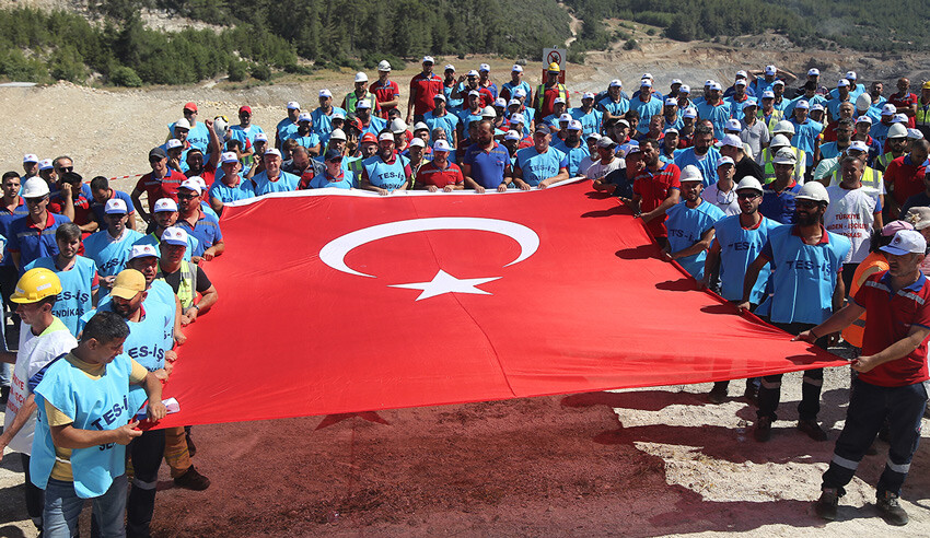 Muğla'da sendikalı termik santral ve maden işçilerinden basın açıklaması Muğla'da sendikalı termik santral ve maden işçilerinden basın açıklaması
