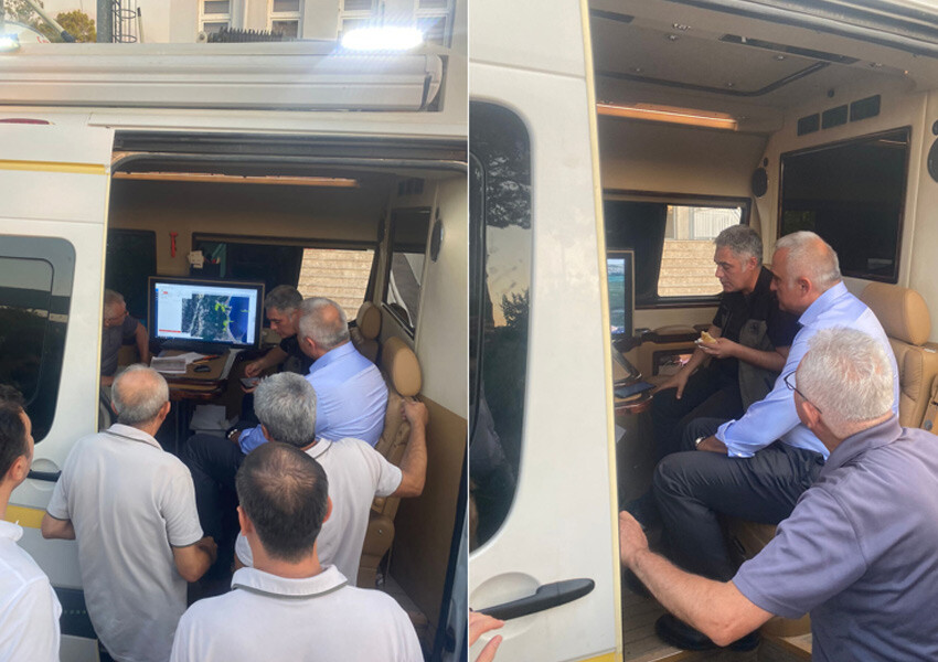 Bakan Ersoy yerinde açıkladı: Kemer’deki orman yangını yerleşim yerine sıçramış değil