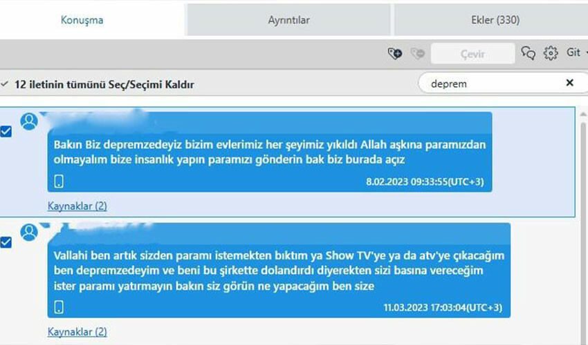 Depremzedeleri bile dolandırdılar: İnsanlık yapın paramızı gönderin bak biz burada açız Depremzedeleri bile dolandırdılar: İnsanlık yapın paramızı gönderin bak biz burada açız