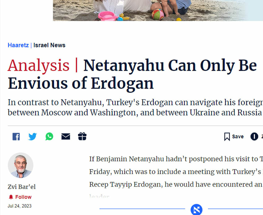 İsrail basınında Türkiye analizi: “Netanyahu Erdoğan'ı yalnızca kıskanabilir'' İsrail basınında Türkiye analizi: “Netanyahu Erdoğan'ı yalnızca kıskanabilir''